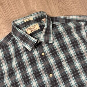 Original Penguin By Munsingwear Men's Short Sleeve Button Up Casual Shirt